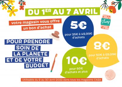 la CABA offre des bons d’achat !