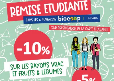 Remise pour les étudiants et étudiantes